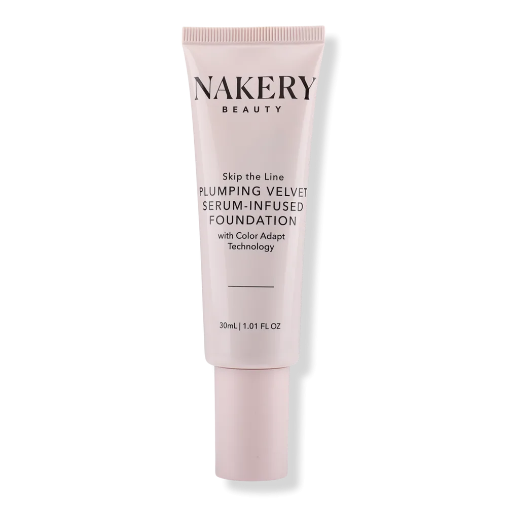 Skip the Line Instant Coverage Plumping Velvet Serum-Infused Foundation by NAKERY BEAUTY