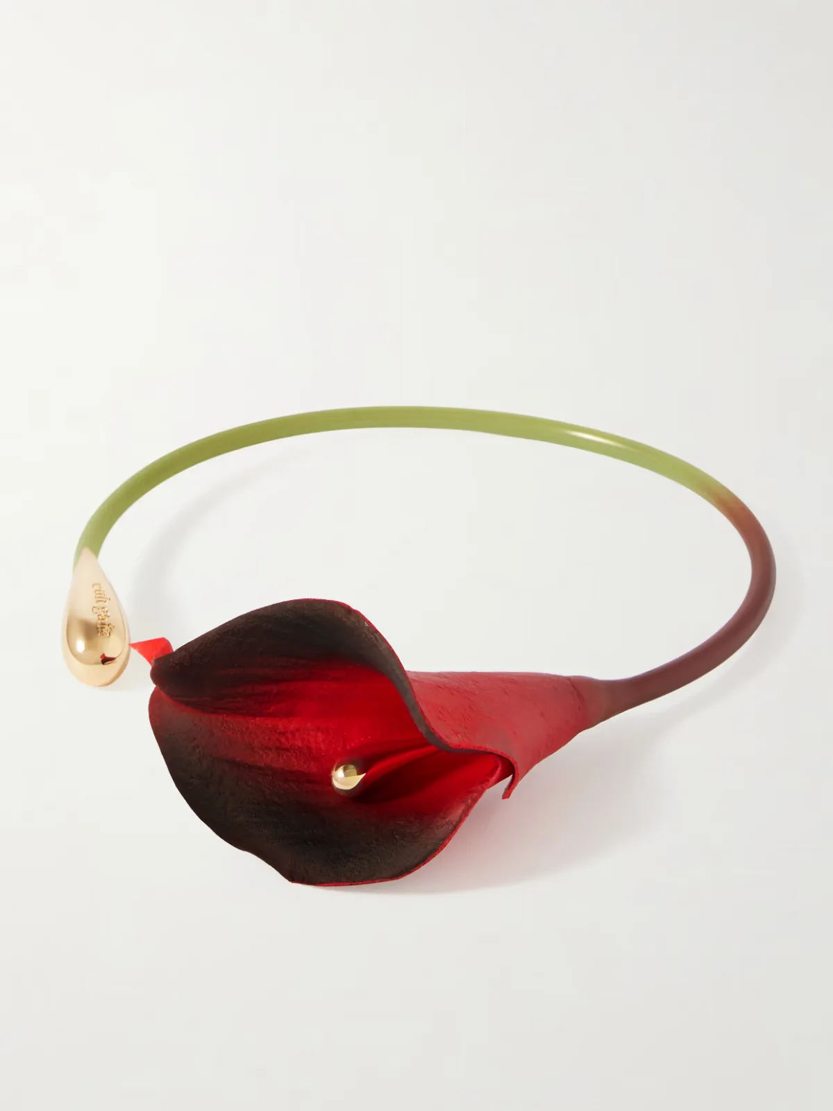 - Calla Vine Tpu And Gold-tone Choker -