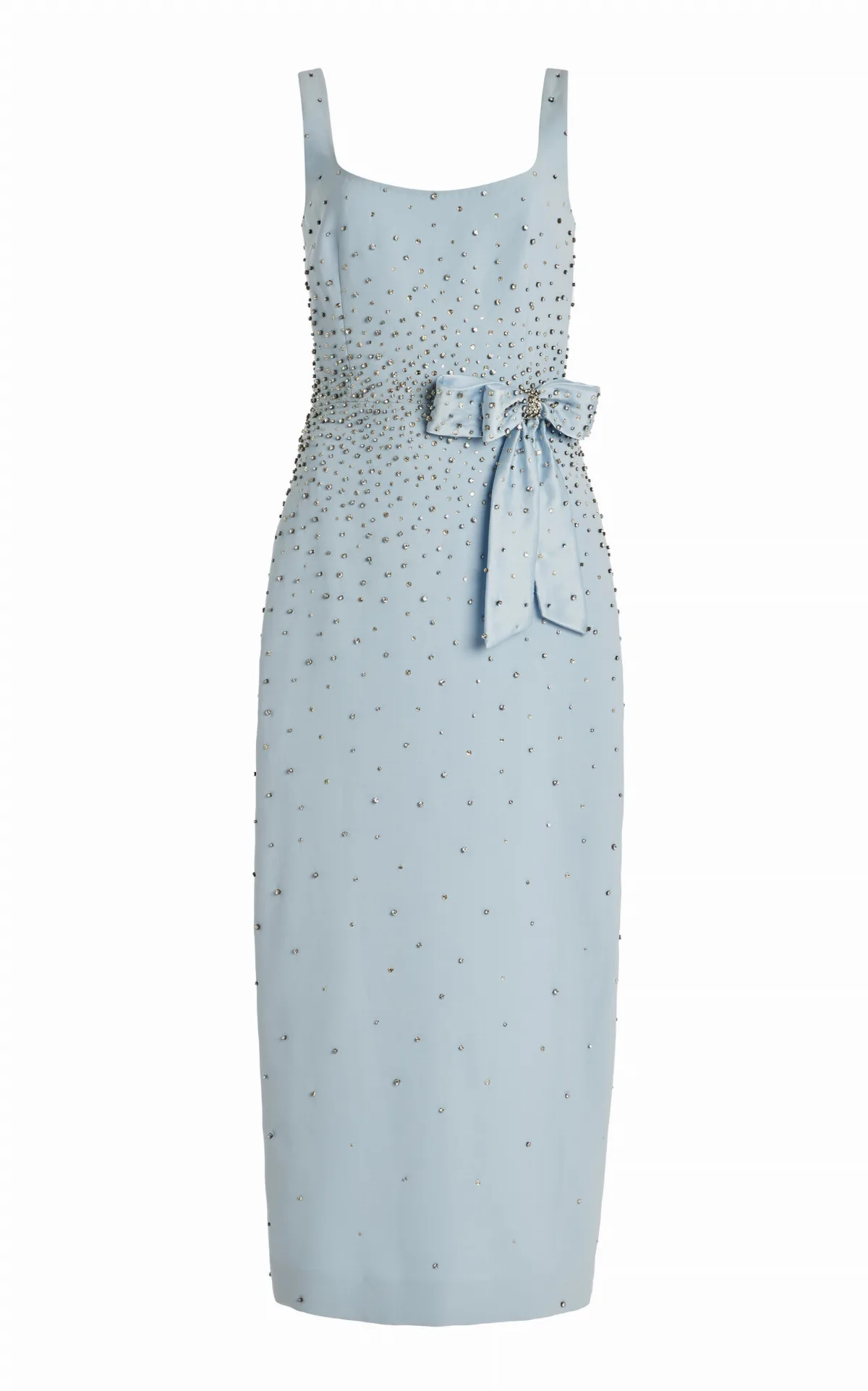 Embellished Stretch-Crepe Midi Dress by Carolina Herrera