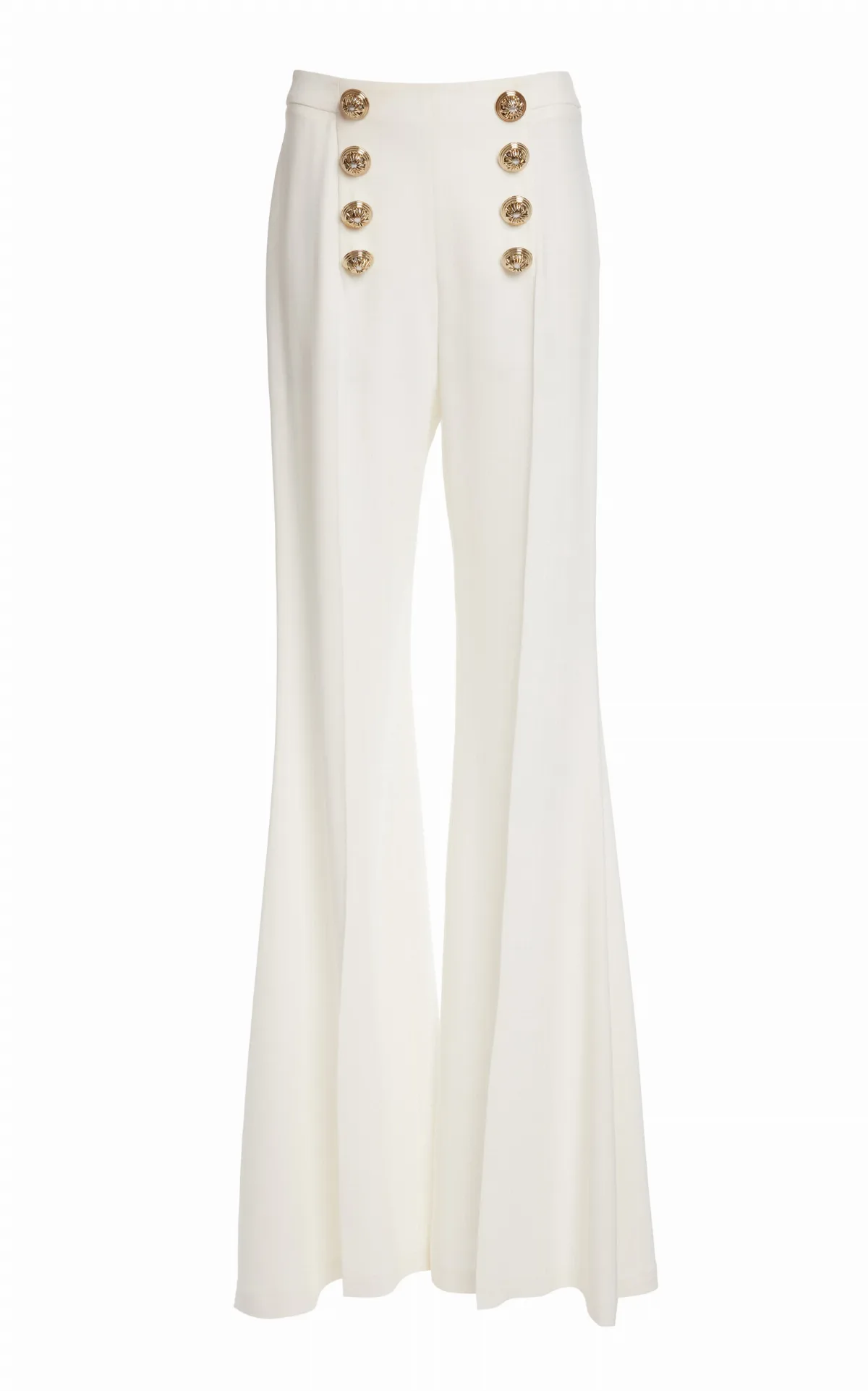 Silk-Blend Light Cady Flared Tailored Pants by Zuhair Murad