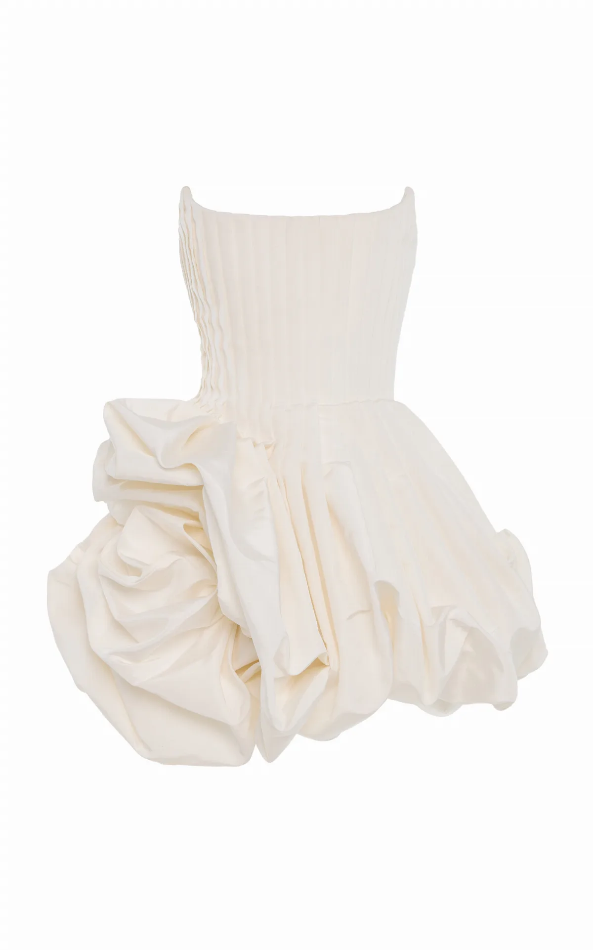 Pleated Silk Faille Mini Dress by Carolina Herrera