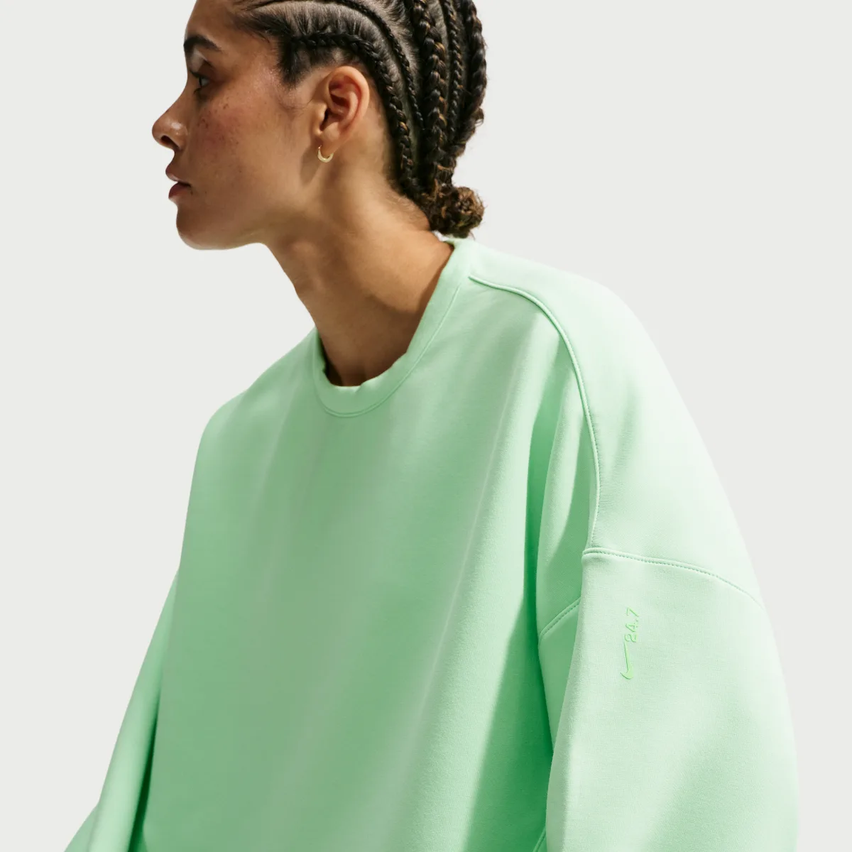 24.7 ImpossiblySoft Dri-FIT Oversized Crew-Neck Top
