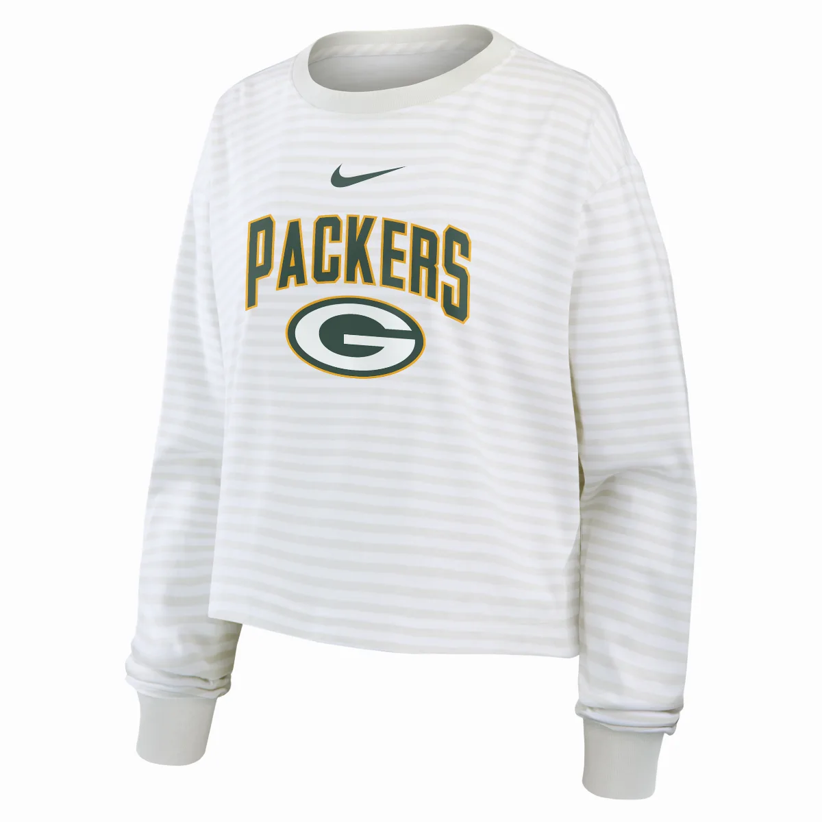 Green Bay Packers Primetime Cropped Long-Sleeve T-Shirt by Nike