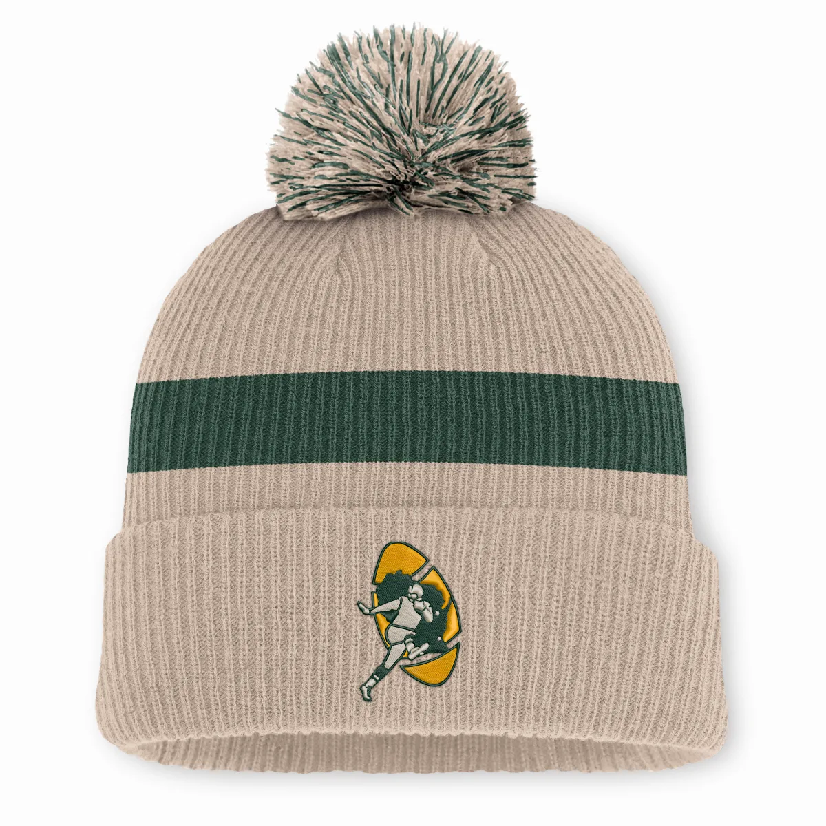 Green Bay Packers Rewind Peak NFL Cuffed Pom Beanie by Nike