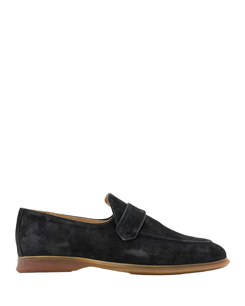 Thompson Suede Slip on Penny Loafers by John Varvatos