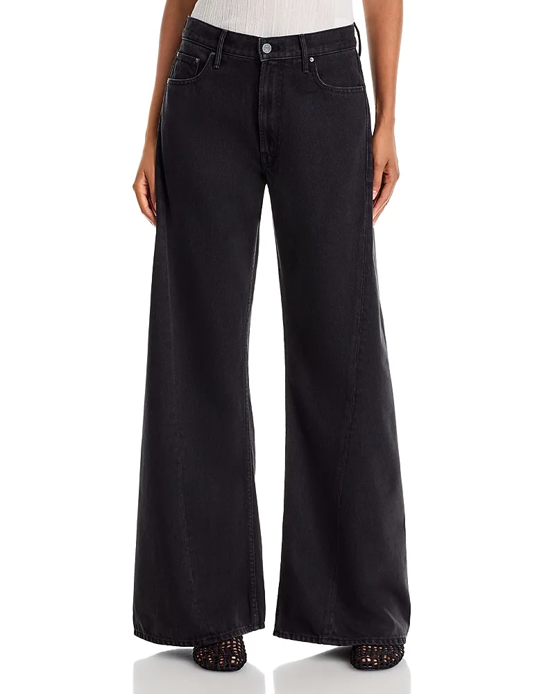 The Lemon Twist Sneak High Rise Wide Leg Jeans