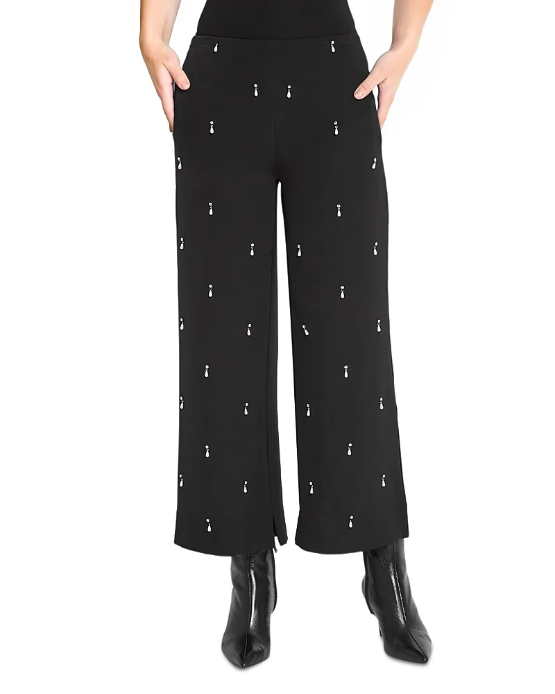 Genesis Embellished Straight Leg Pants by Lysse