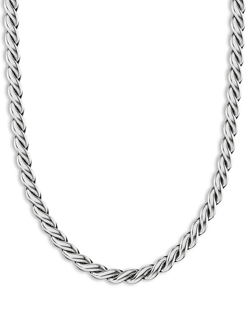 Sculpted Cable Chain Necklace in Sterling Silver, 5.7mm by David Yurman