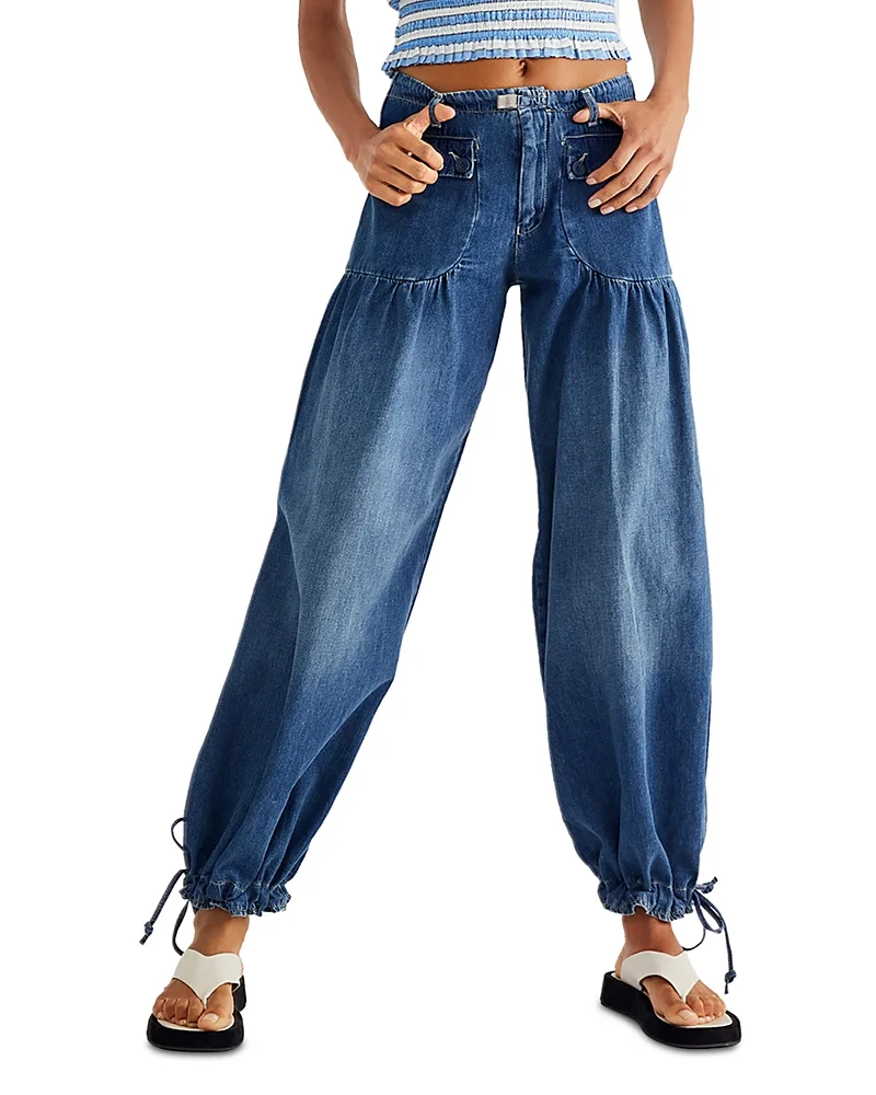 Lotus Mid Rise Balloon Jeans by Free People