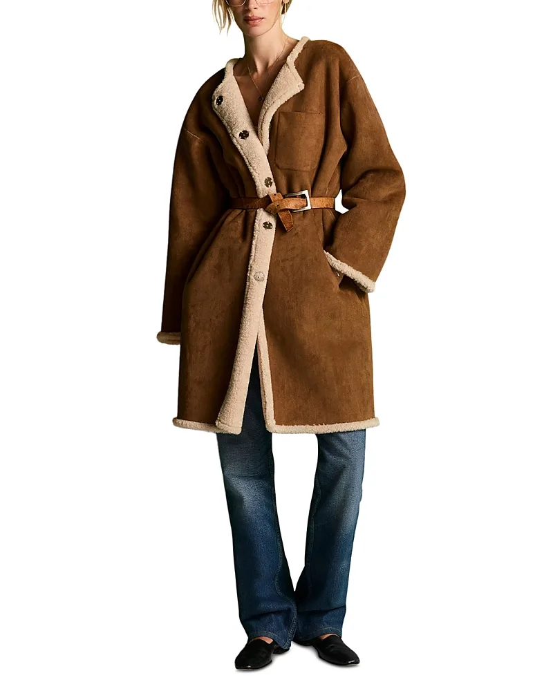 Mara Reversible Faux Shearling Jacket by Re/Done