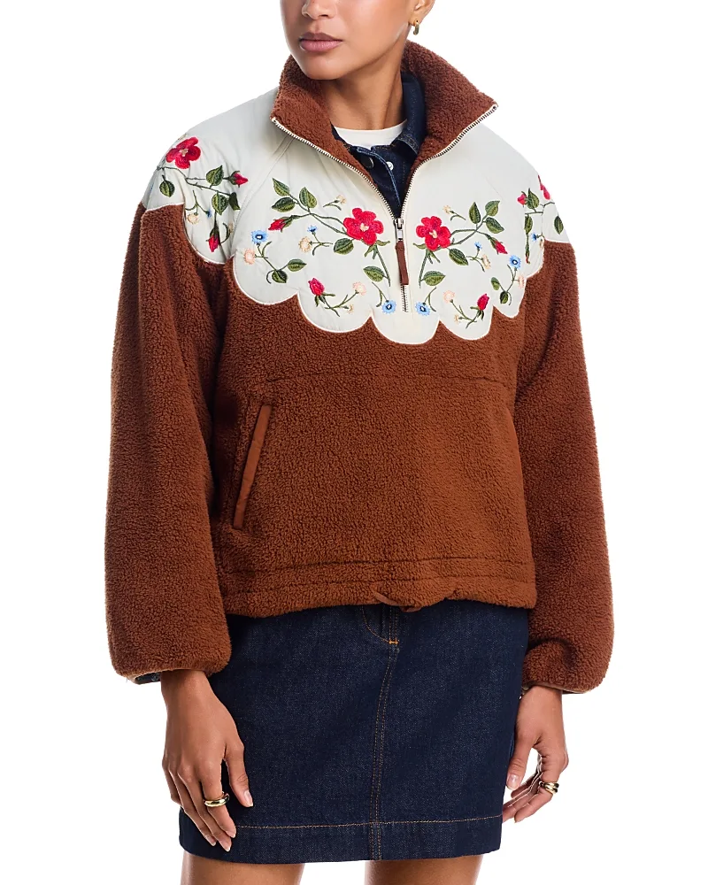 The Plush Wildflower Pullover Top by The Great