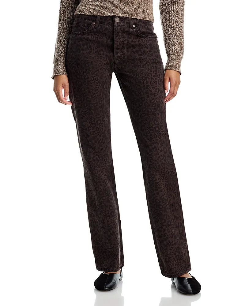 Teddy High Rise Straight Jeans by STAUD