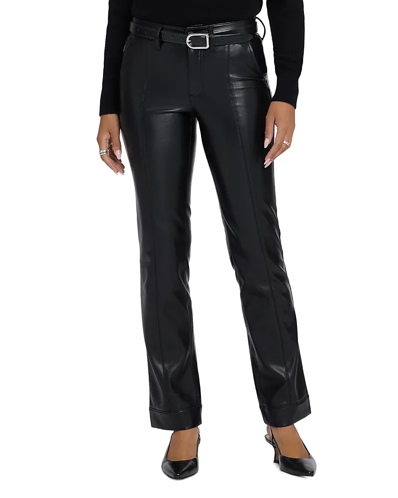 Marilyn Faux Leather Straight Leg Pants by NYDJ