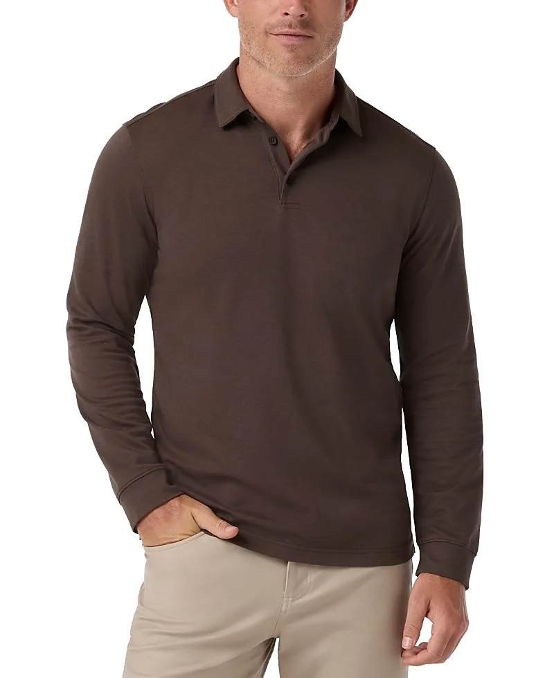 Kent Long Sleeve Trim Fit Polo Shirt