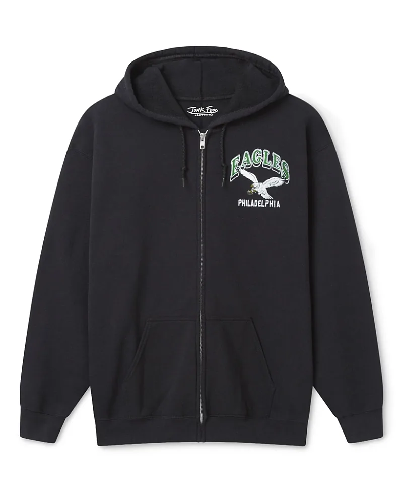 NFL Philadelphia Eagles City Edition Crest Zip Up Hoodie by Junk Food