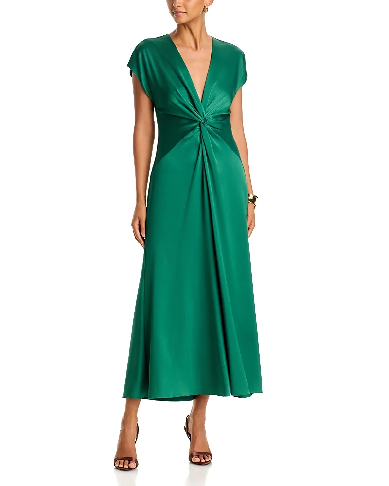 Maxon Twist Front Midi Dress by Kobi Halperin