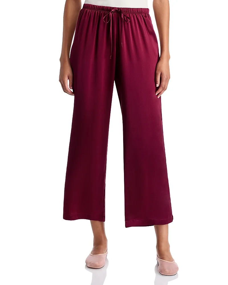 The Silk Lace Crop Pants by Donni.