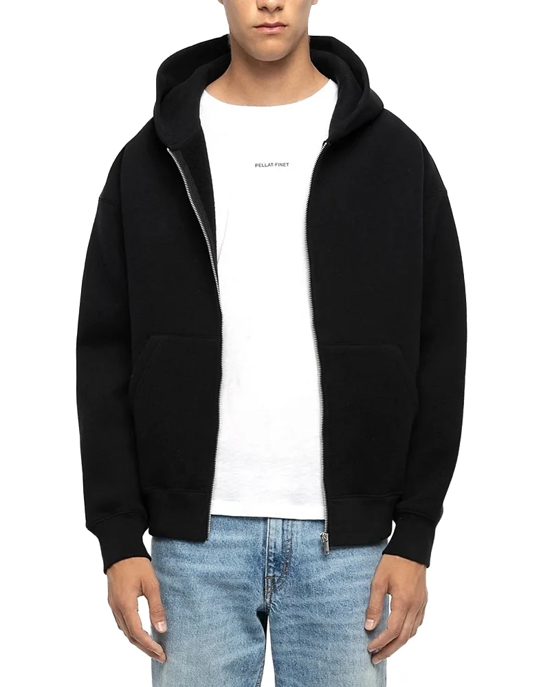 Cashmere & Cotton Zip Front Hoodie by Zadig & Voltaire