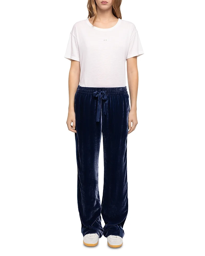 Poma Velvet Drawstring Pants by Zadig & Voltaire