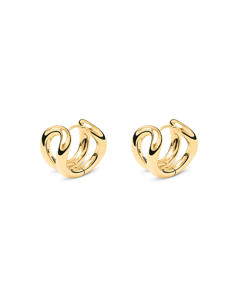 Steffie Openwork Hoop Earrings by Lie Studio