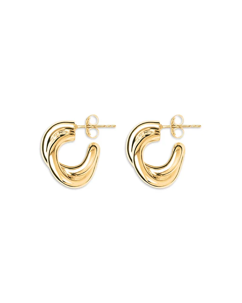 Diana Crossover Hoop Earrings by Lie Studio