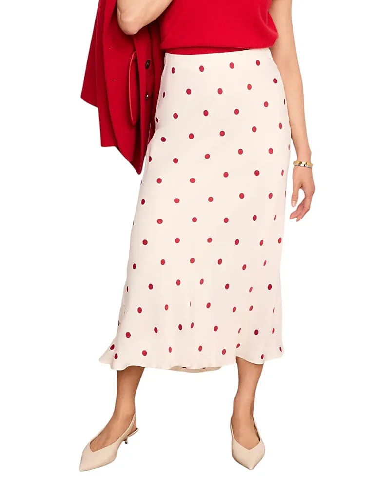 Polka Dot Slip Skirt by Mint Velvet