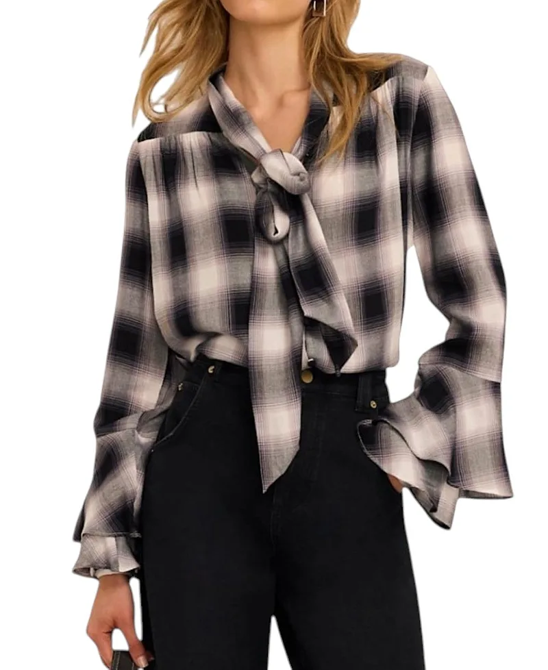 Check Blouse by Mint Velvet