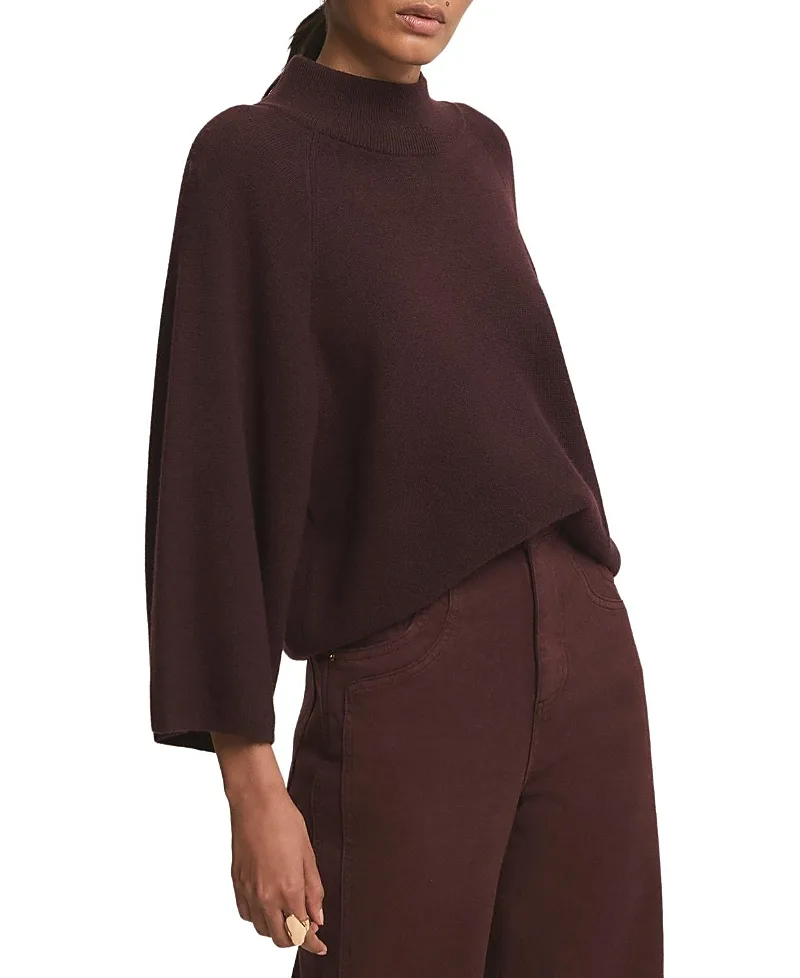 Cotton Blend Batwing Top by Mint Velvet