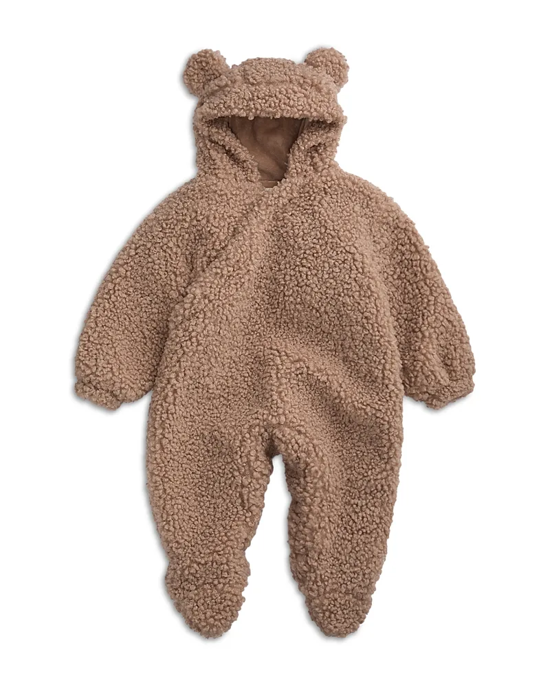 Teddy Borg Faux Fur Pramsuit Footie by Mori