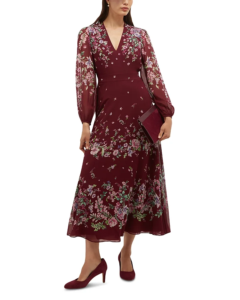 Maeve Silk V Neck Dress by Hobbs London