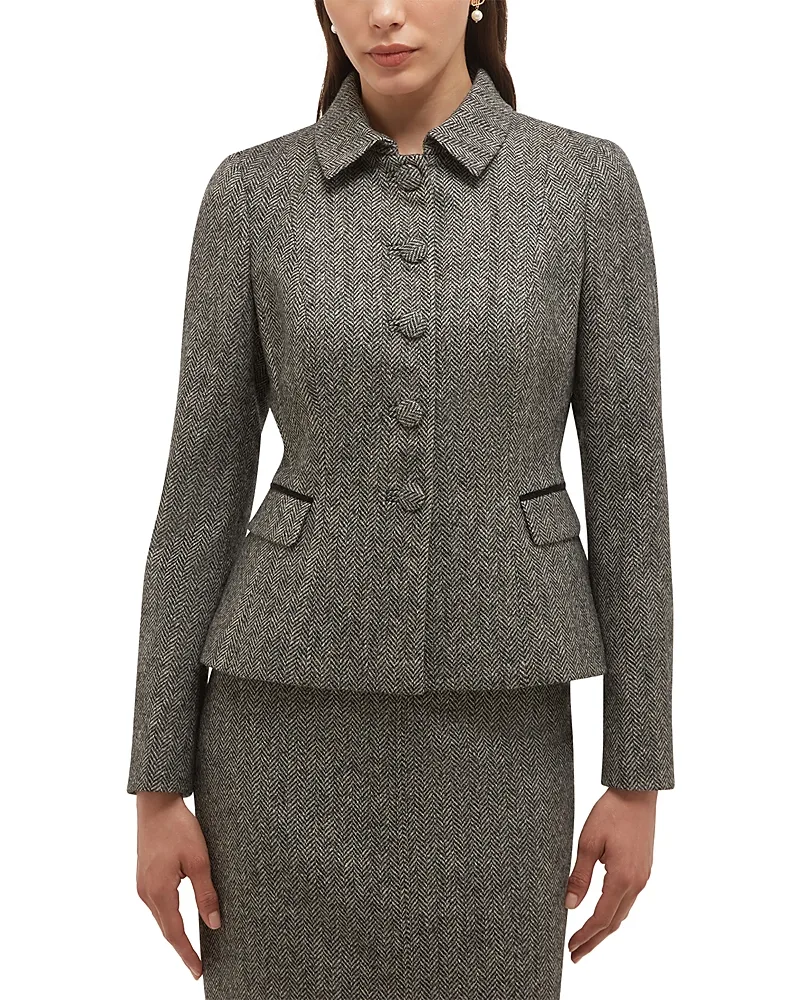 Daniella Wool Button Front Jacket by Hobbs London
