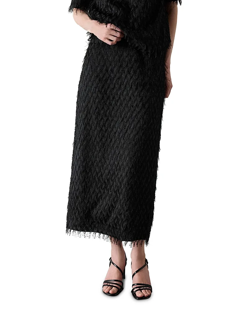 Tufted Column Midi Skirt by Whistles