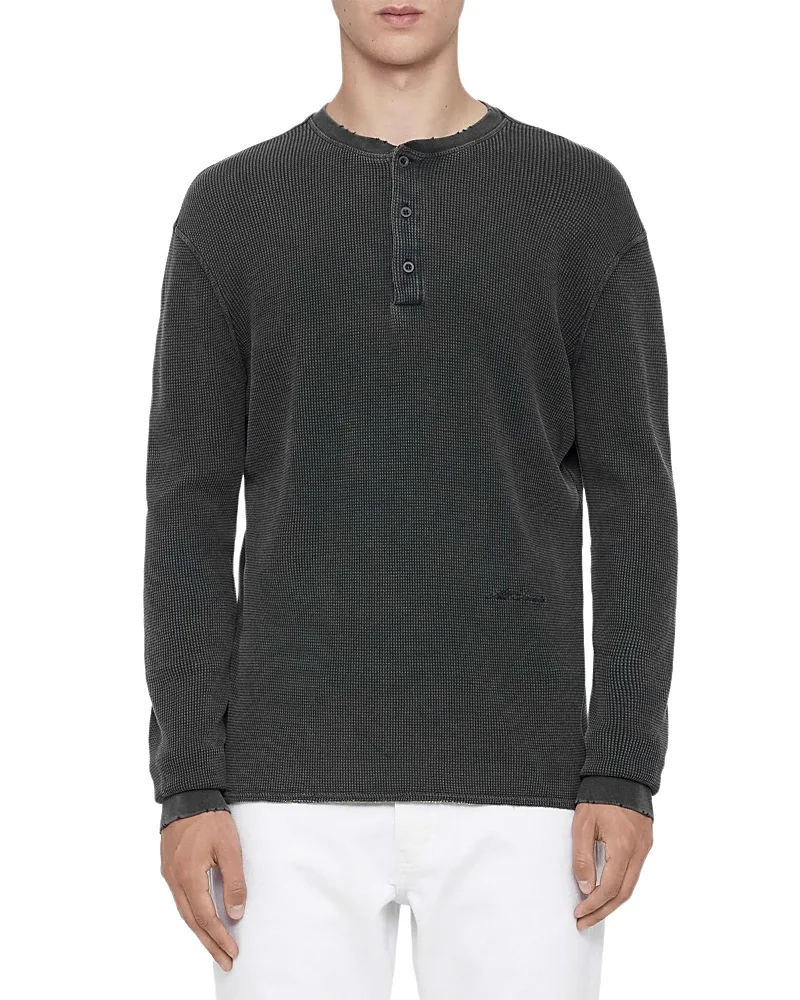 Raine Cotton Long Sleeve Henley by AllSaints