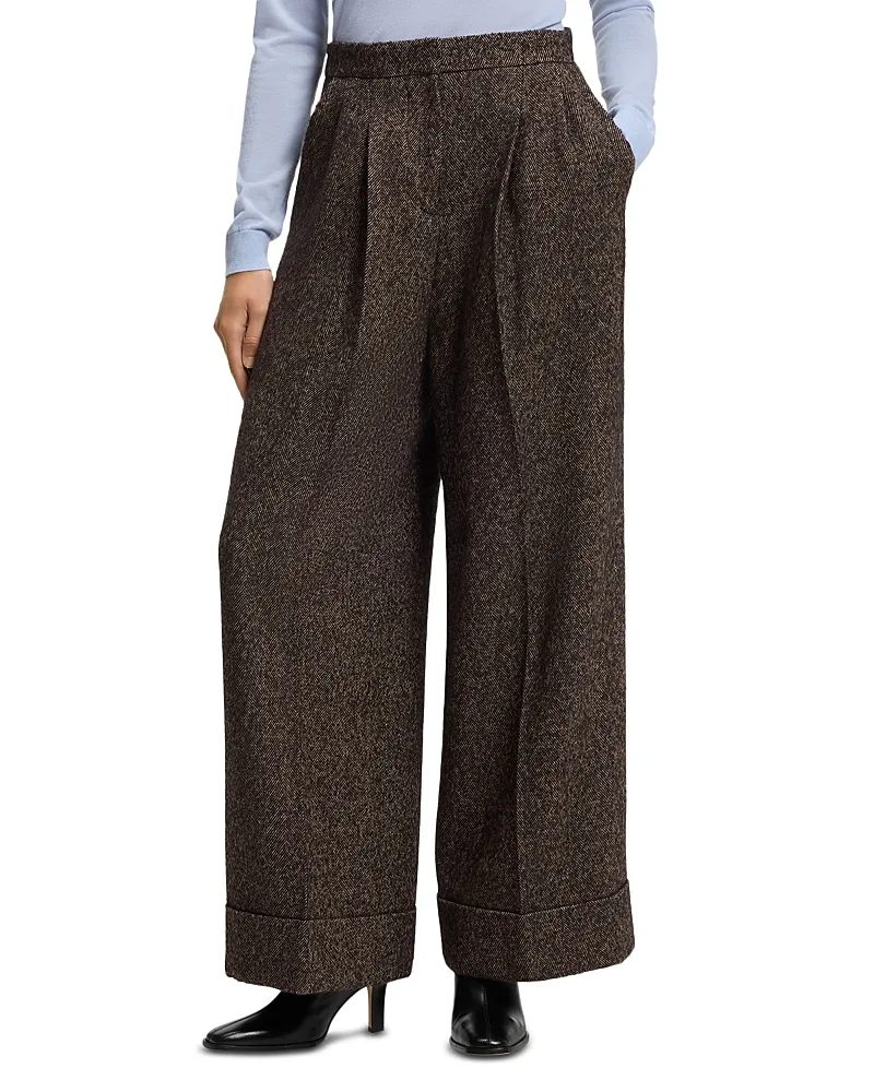 Tianara Pleated Wide Leg Pants by Hugo Boss