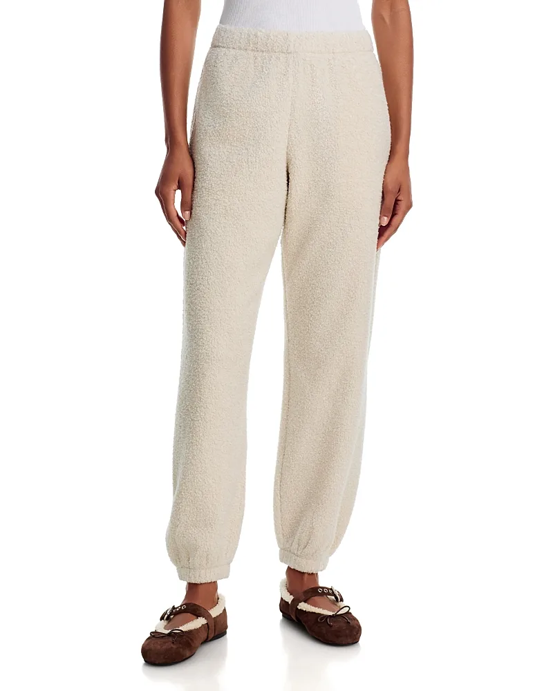Teddy Sherpa Fleece Boyfriend Sweatpants by TKEES