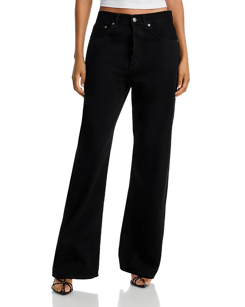 Cotton Wide Leg Jeans by Acne Studios