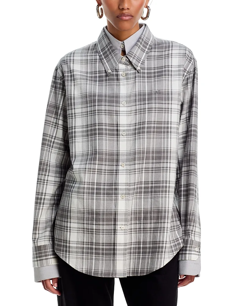Plaid Double Layer Shirt by Acne Studios
