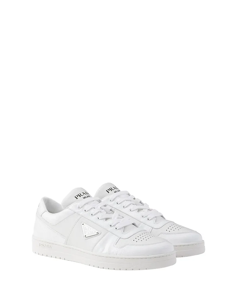Downtown Leather Sneakers by Prada