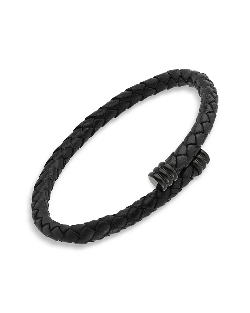 Flexible Braided Leather Bracelet by Link Up