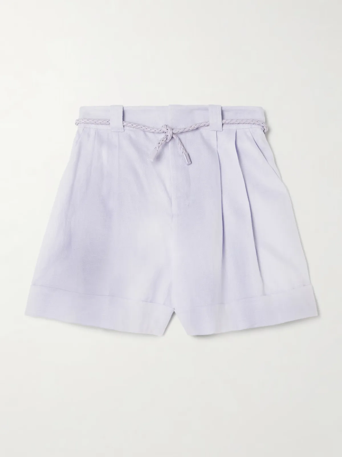 - Luna Belted Linen Shorts -
