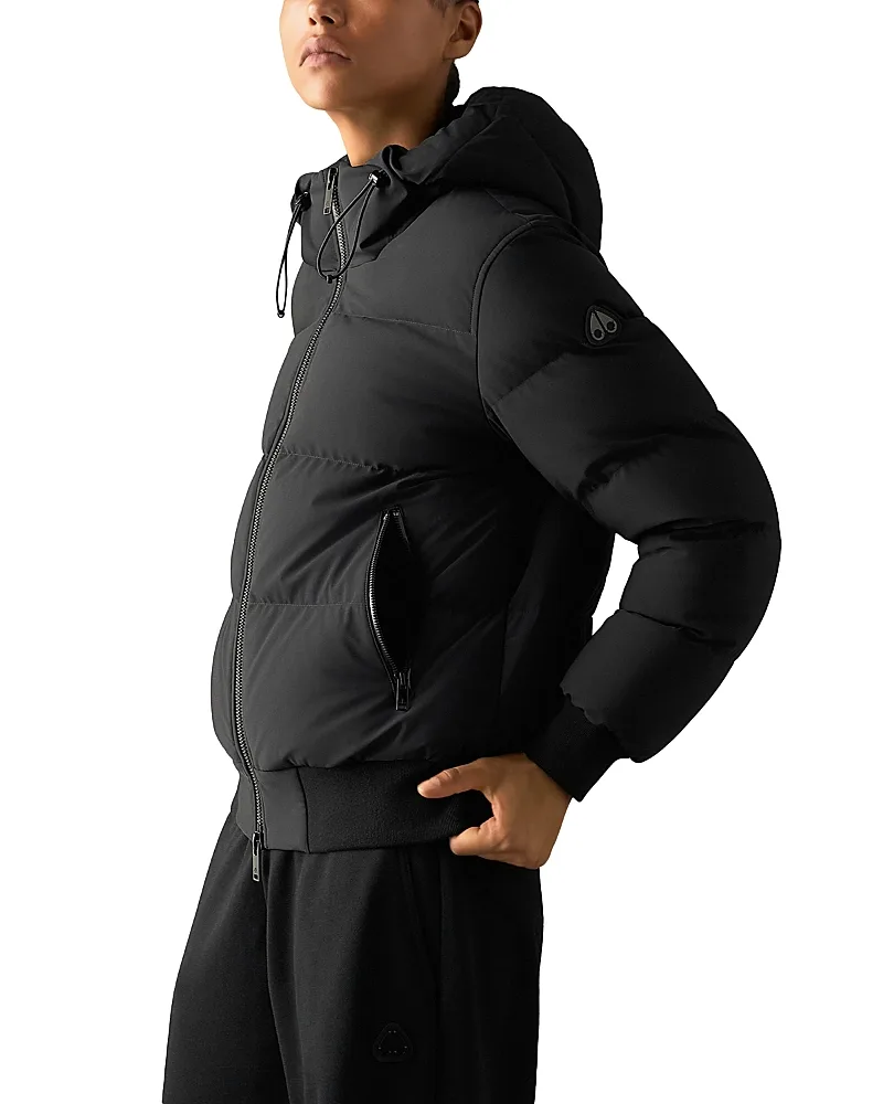 Soho Hooded Down Puffer Bomber Jacket by Moose Knuckles