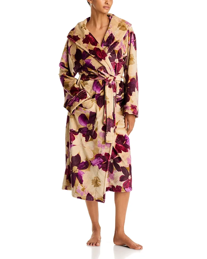 Cozy Reversible Hooded Robe by Johnny Was