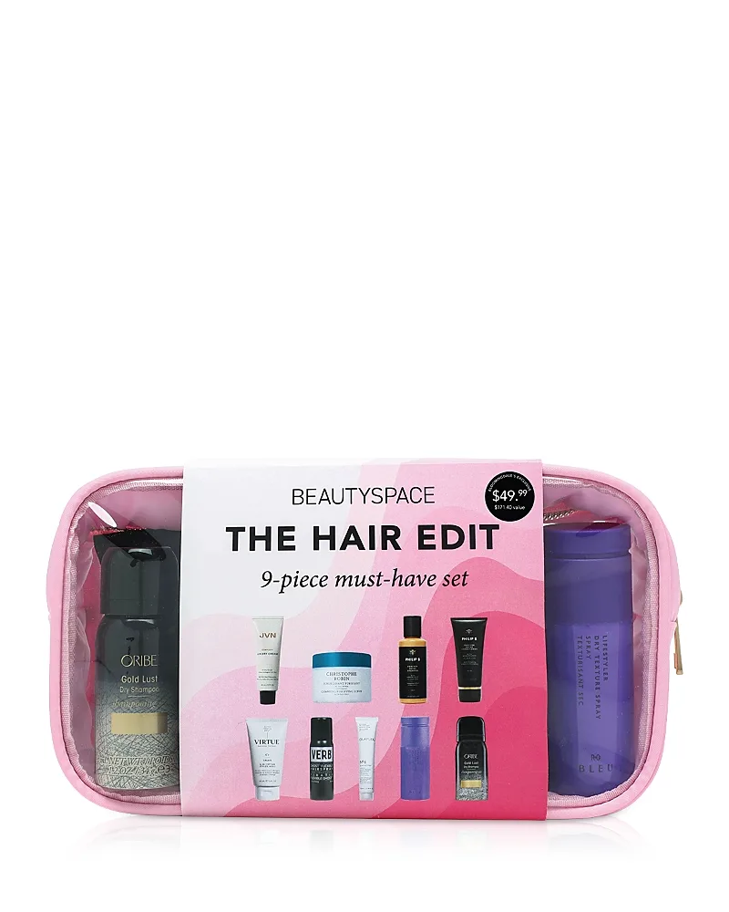 The Hair Edit 9-Piece Holiday Gift Set by Beautyspace