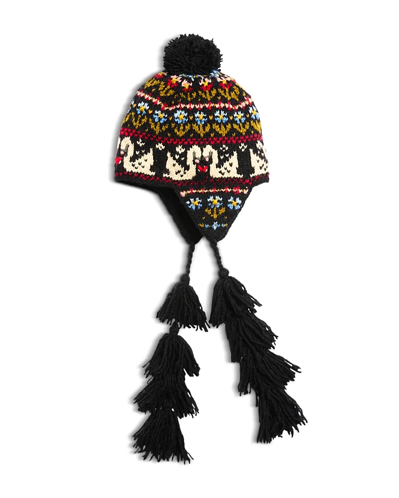 Swan Pom-Pom Wool Hat by French Knot