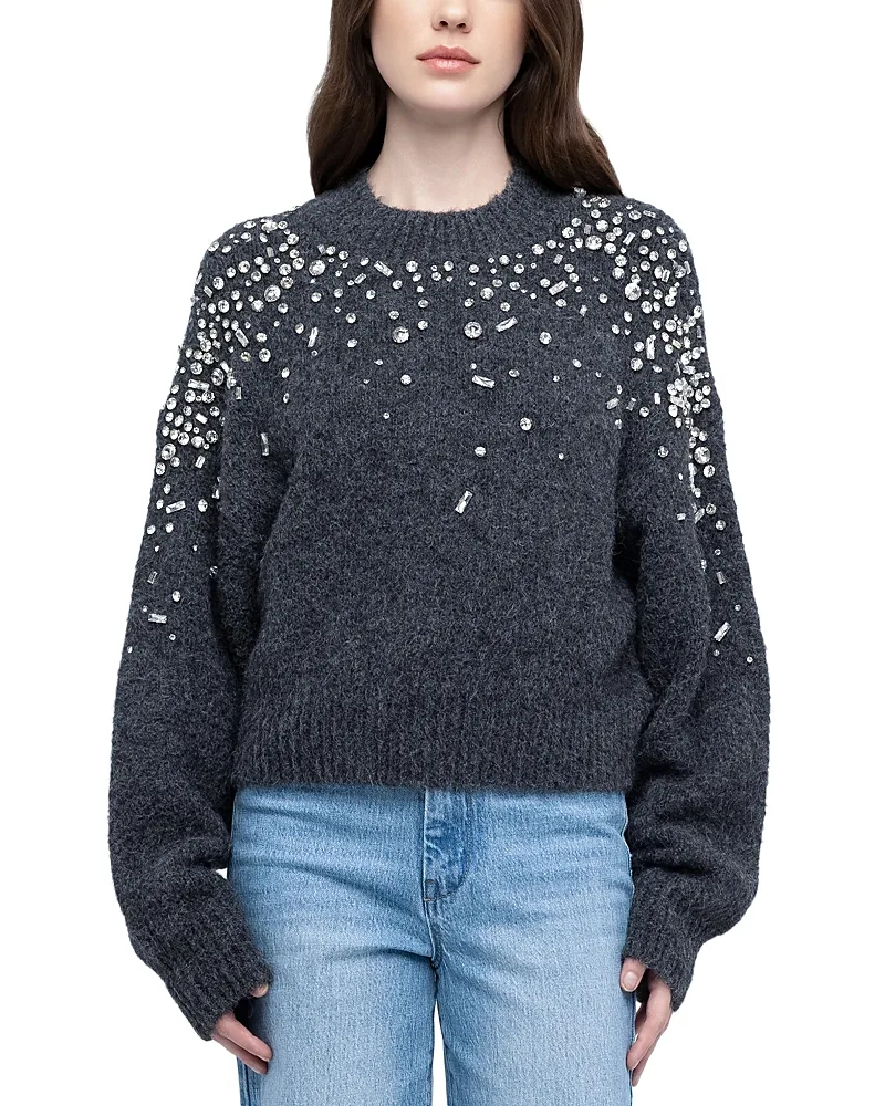Embellished Round Neck Sweater