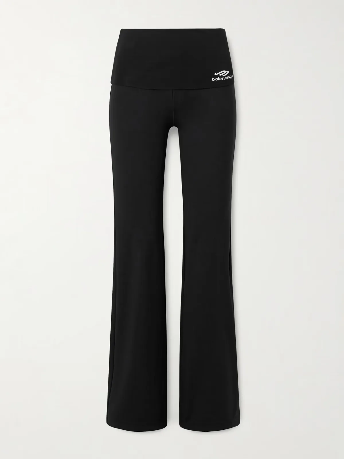 - Embroidered Jersey Flared Leggings - by Balenciaga