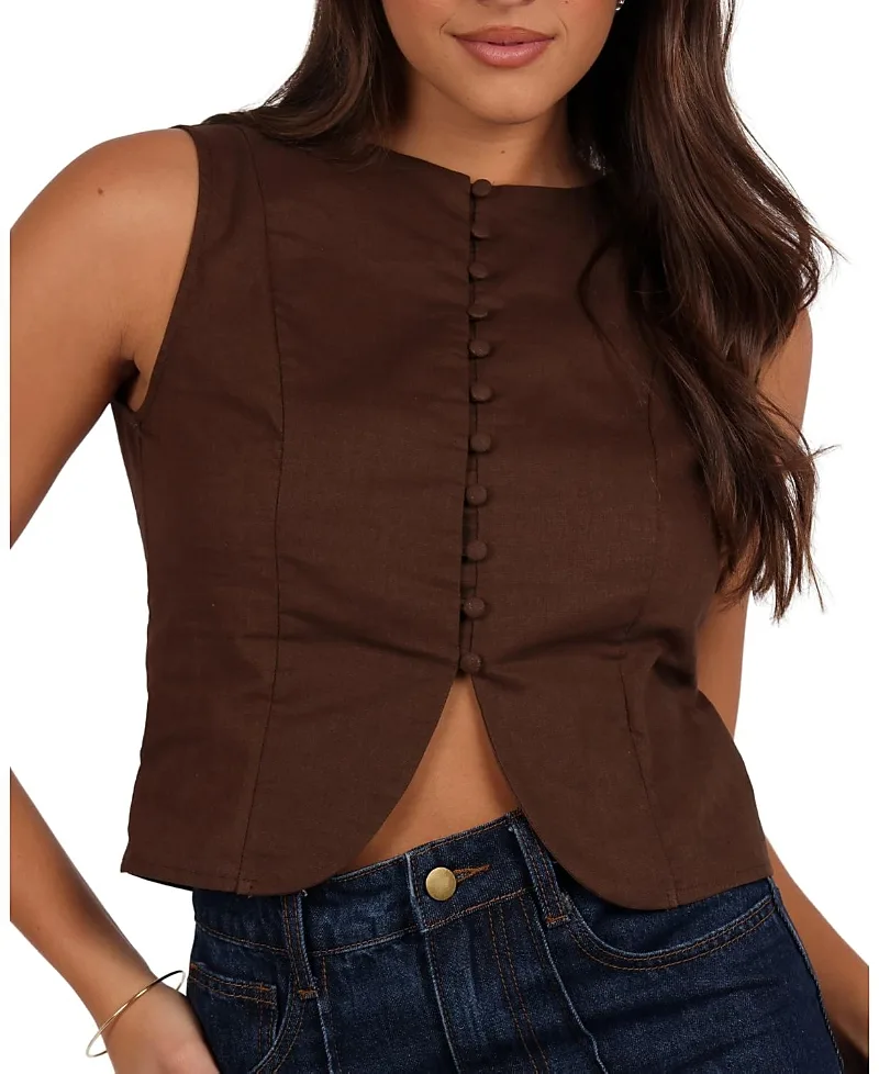 Daniella Linen Vest