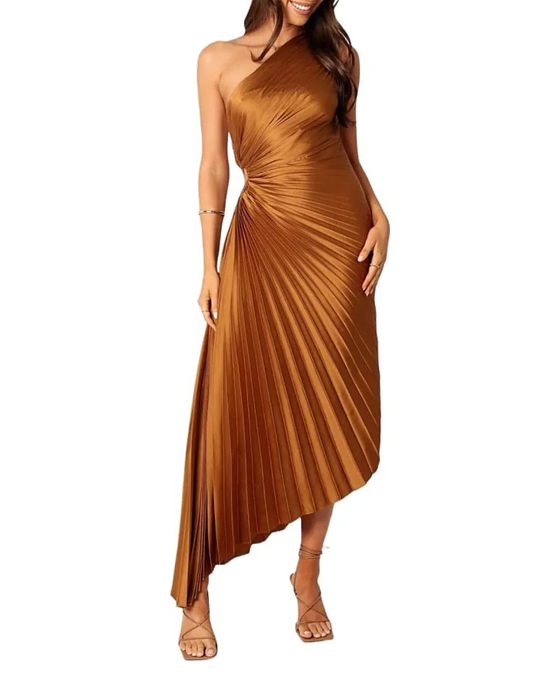 Kleo One Shoulder Maxi Dress by Petal And Pup