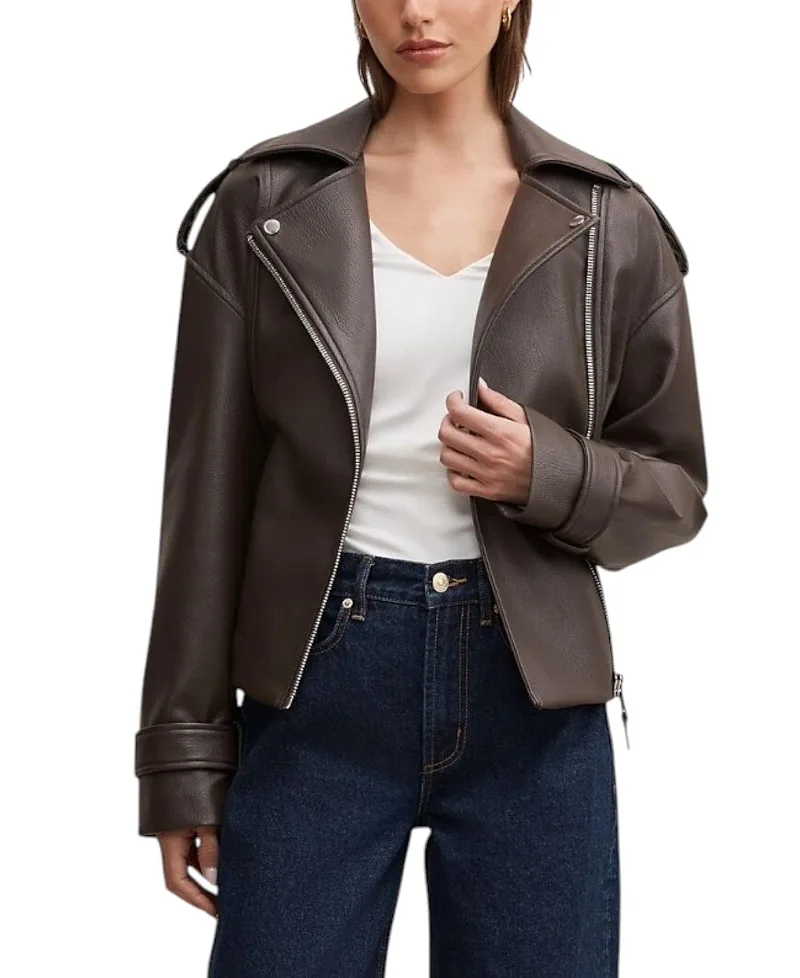 Brooklyn Belted Biker Jacket