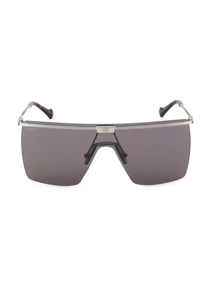 Web 99MM Shield Sunglasses by Gucci